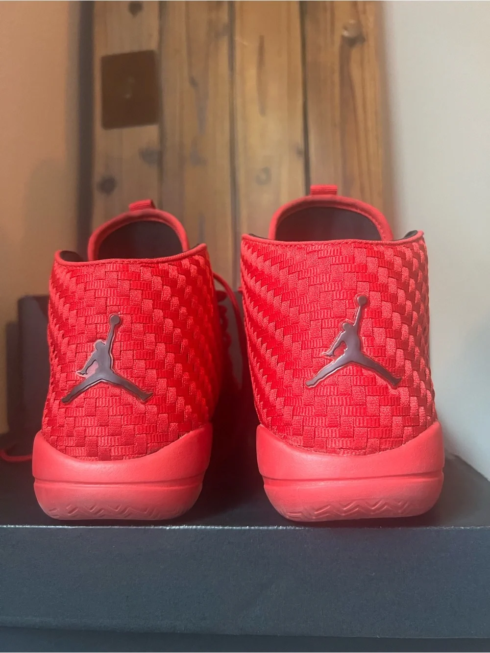 Jordan Kids Red High-Top Sneakers